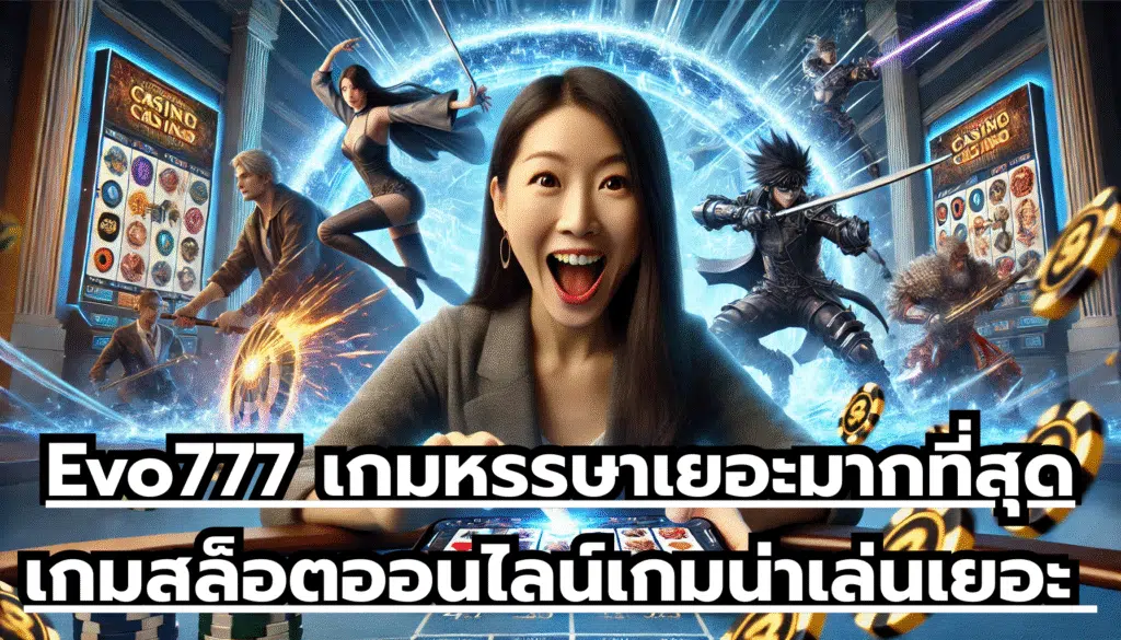Evo777 เกมหรรษาเยอะมากที่สุดในโลก เกมสล็อตออนไลน์ เกมน่าเล่นเยอะ โบนัสจัดหนัก