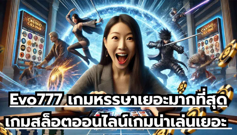 Evo777 เกมหรรษาเยอะมากที่สุดในโลก เกมสล็อตออนไลน์ เกมน่าเล่นเยอะ โบนัสจัดหนัก